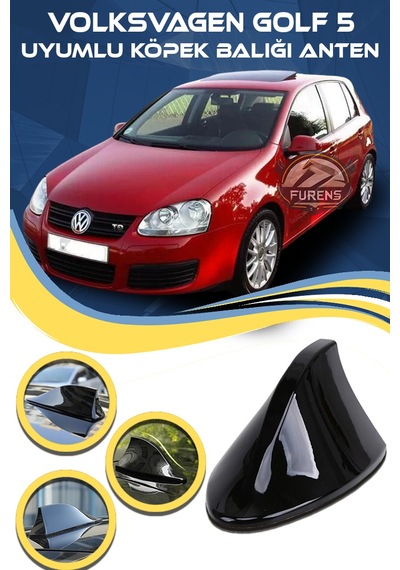 Volksvagen Golf 5 Uyumlu Oto Balık Sırtı Anten Elektrikli Köpekbalığı Balina Tavan Anteni