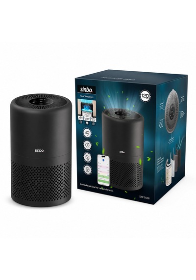 Hava Temizleme Cihazı, 3 Kademe Filtreleme, Uv, Uyku Modu, Wi-fi Kontrol, Sap-5508 Lunaev Ab Fişi