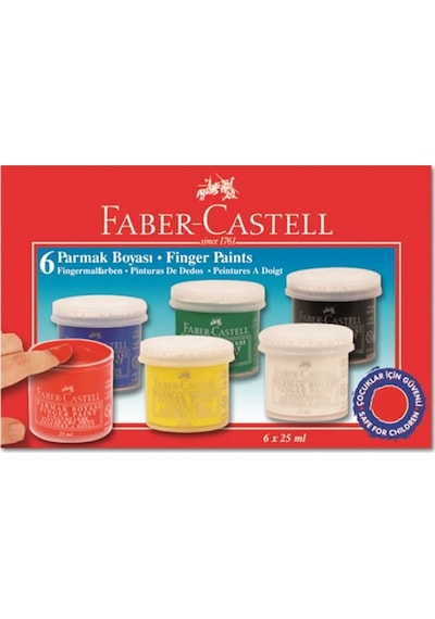 Faber Parmak Boyası 6x25ml 5170160402 Çok Renkli