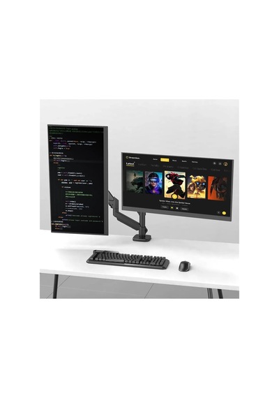 Tr M252dla Gazlı Yaylı Çift Monitör Kolu, 13-32 Inç, Vesa 75x75/100x100