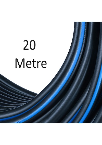 Termo Kauçuklu Bahçe Hortumu 20 Metre Dayanıklı 3 Katlı Sağlam Su Sulama Yıkama Hortum 12.5 Mm 1/2"