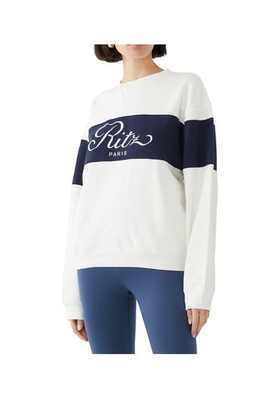 Frame Ritz Unisex Spor Kapşonlu Sweatshirt Cream