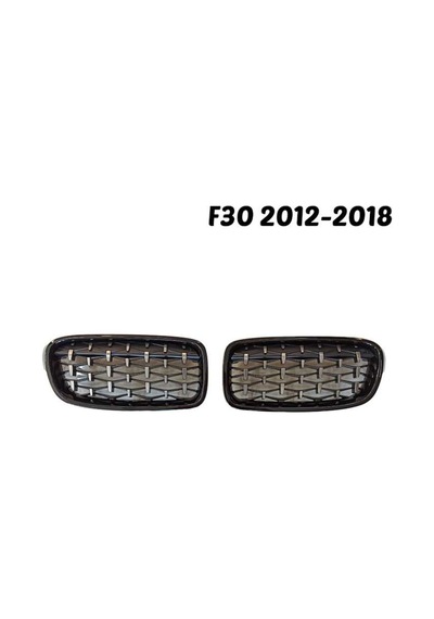 Bmw 3 Seri F30 M3 Böbrek – Diamond Panjur Piano Black 2012-2018