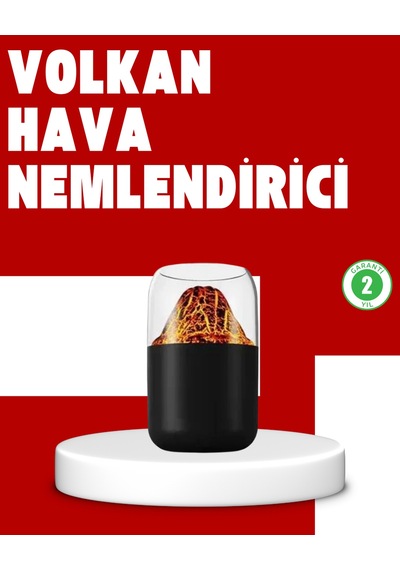 Volkanik Tasarımlı Led Işıklı Ultrasonik Nemlendirici