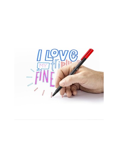 Ayrex Staedtler 334 Sb4 Triplus Üçgen Fineliner Klasik Renk 0.3 Mm 4'lü Set