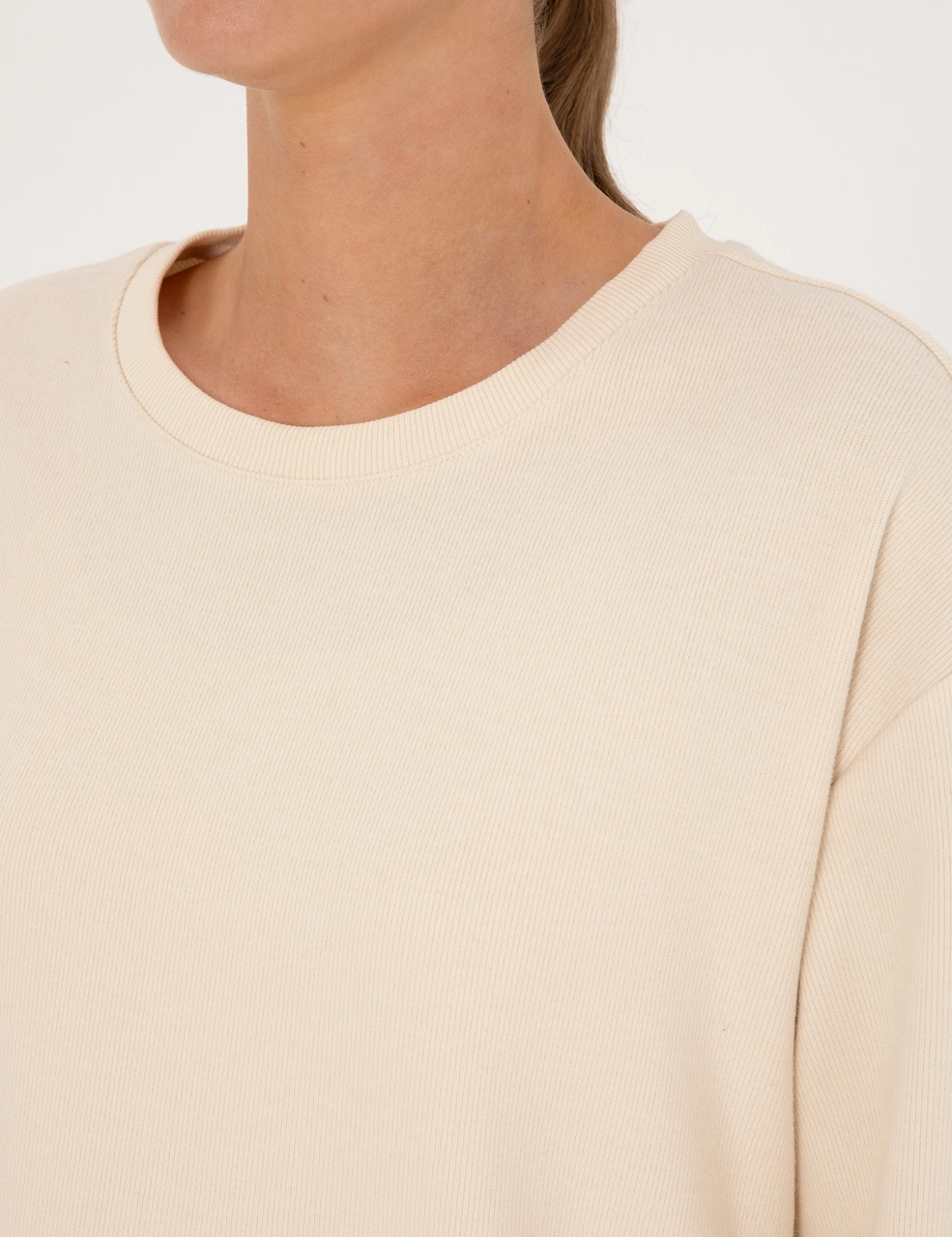 Pierre Cardin Kadın Ekru Sweatshirt 50314948-vr019 Ekru