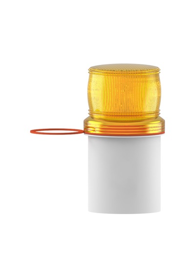 Mesan 500 Serisi Silindir Xenon Çakar Buzzer Turuncu 220vac Ms 519.3.220vac