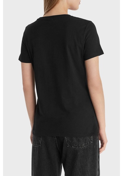 Guess Bayan T Shirt V6rı16 I3z14 Jblk Siyah Siyah