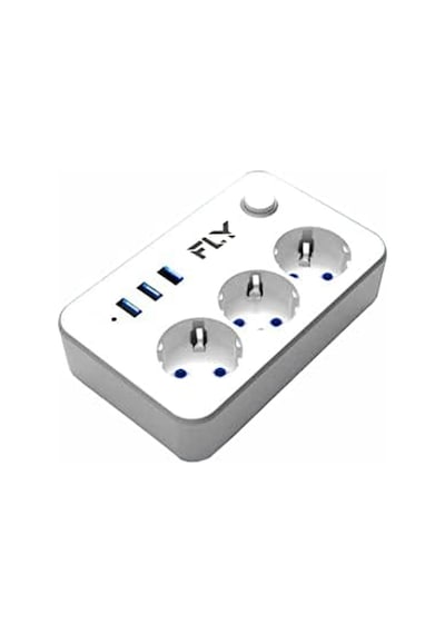 3406 Termal Akım Korumalı, Çocuk Korumalı, 3 X Usb, 2mt Uzatma Kablosu 3nanlü Priz, Beyaz Diğer