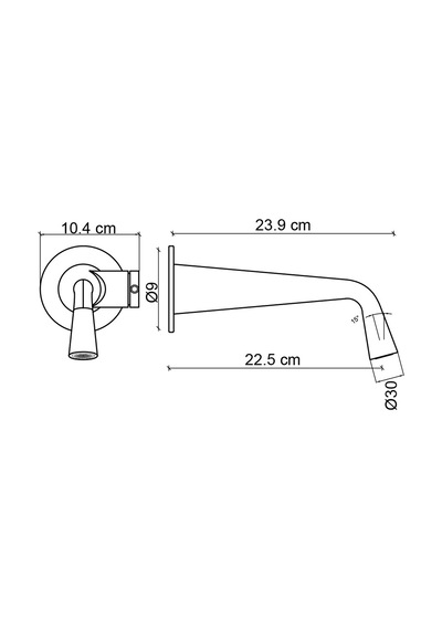 Fg-a4502 Mat Altın Ankastre Lavabo Bataryası