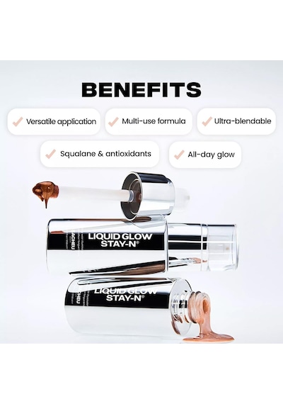 Sacheu Liquid Glow Stay-n Uzun Süre Kalıcı Likit Aydınlatıcı 03 Sun Beam 27.68ml 03 Sun Beam