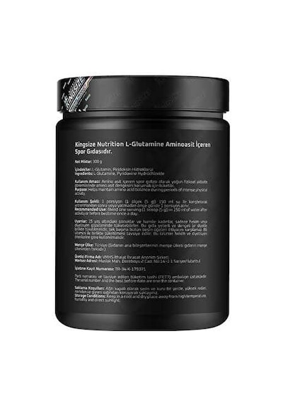 Kingsize Nutrition Glutamine Powder 300 Gr Aromasız - Aromasız
