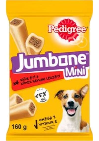 Pedigree Jumbone 4'lü Sığır Etli Mini Köpek Ödülü 160 G