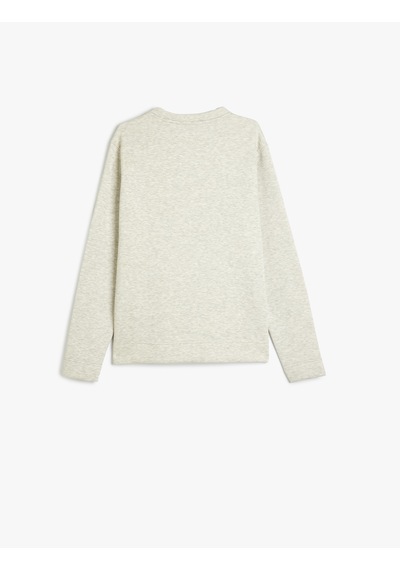 Koton Dikiş Detaylı Şardonlu Pamuklu Basic Bisiklet Yaka Sweatshirt Gri 5wam70254mk Gri Koton Dikiş Detaylı Şardonlu Pamuklu Basic Bisiklet Yaka Sweatshirt Gri 5wam70254mk Gri