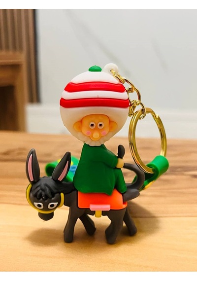 Nasreddin Hoca Figürlü Anahtarlık & Çanta Süsü Kırılmaz Malzeme