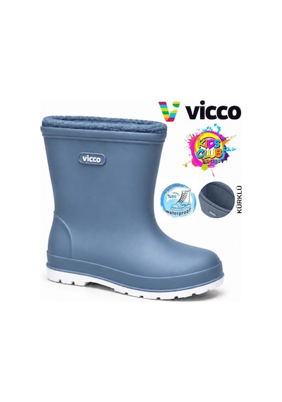 Vicco Mellow Kürklü Pvc Su Çizmesi Yağmur Botu Ortopedik Çocuk Bot Kot 4596792