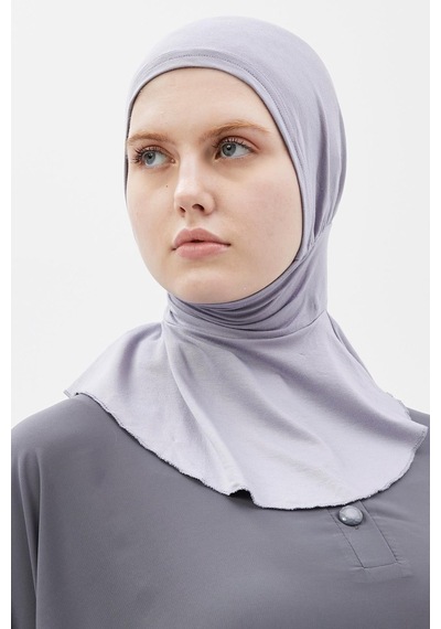 Altobeh Kadın Tesettür Pratik Boyunluklu Hijab - Sporcu Bone Gri