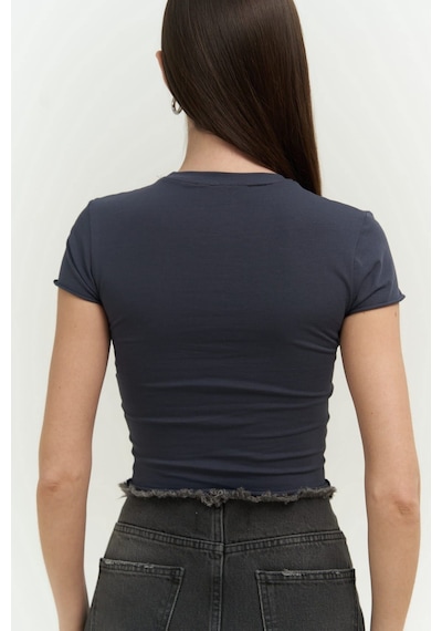 Mai Collection Mai Studios Co. Cowboys Antrasit Penye Crop