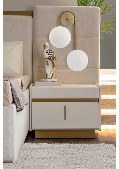 Manola 2'li Beyaz Glob Camlı Eskitme Modern Aplik Eskitme Eskitme