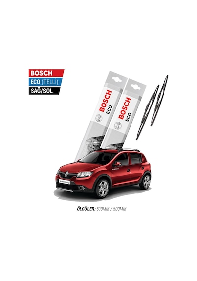 Dacia Sandero Silecek Takımı 2008-2014 Bosch Eco