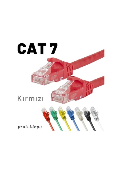 Irenis Cat7 Kablo Ethernet Network Internet Lan Ağ Kablosu 15 M Sarı