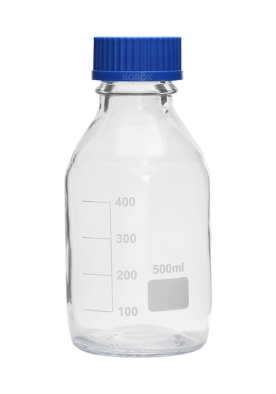 Cam Şişe 500 Ml Vida Kapaklı Laboratuvar Otoklav Şişe
