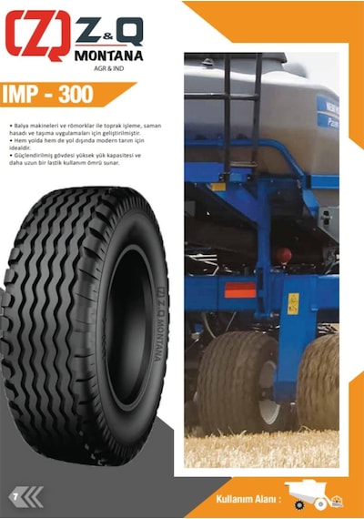 10-75/15.3 12 Pr Kat Tl Imp-300 İmplement Römork Lastiği
