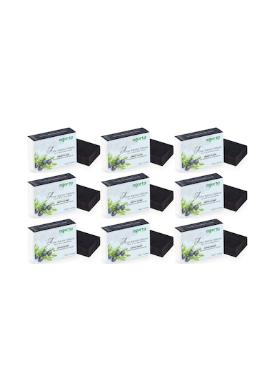 Agarta El Yapımı Doğal Sabun 150gr Ardıç Katranı 9 Lu Set