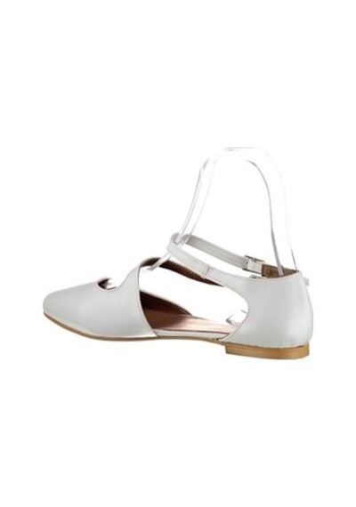 Fox Shoes Beyaz Kadın Babet D726016909