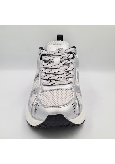 Greyder 59218 Gümüş Renk Deri Kadın Sneaker Spor Ayakkabı Gümüş