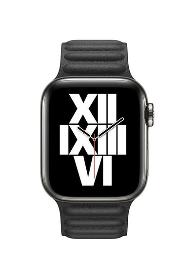 Ekılıf - Apple Uyumlu  Watch 40mm - Kordon Deri Kordon Krd-34 - Siyah
