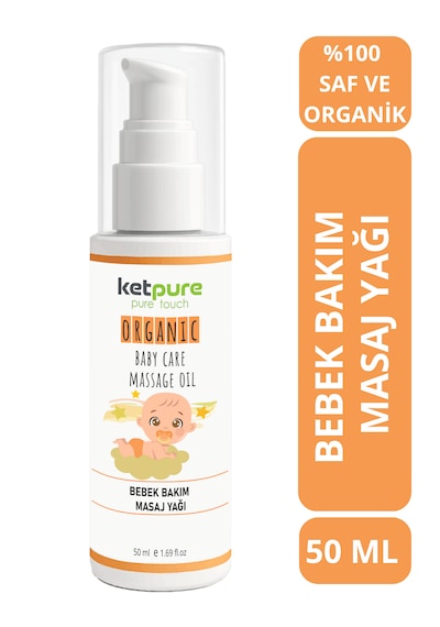 Bebek Bakım Ve Masaj Yağı Organik - Doğal İçerik 50ml