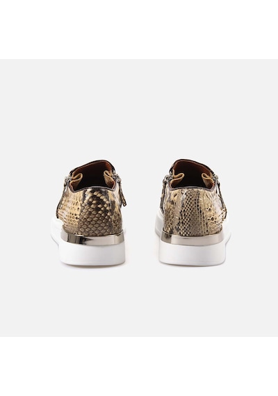 Mocassini Fermuarlı Erkek Spor & Sneaker Ayakkabı Z4010p Bej