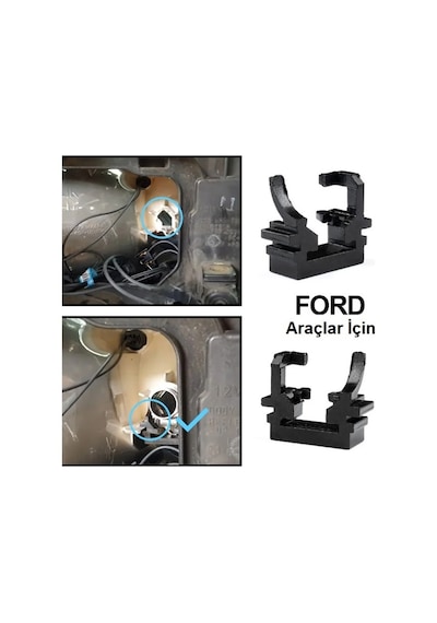 Ford Focus 3,5 Araçlar İçin Uzun Far Tutucu Led Ampul Sabitleme Aparatı