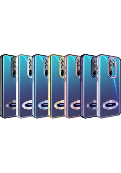 Xiaomi Redmi Note 8 Pro Kılıf Kamera Korumalı Logo Gösteren Zore Omega Kapak
