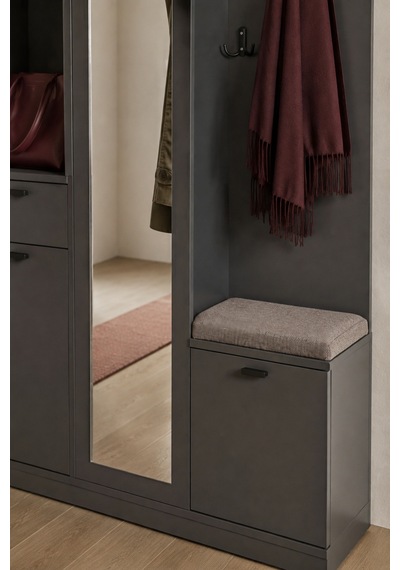 Goodnight Home Armon Portmanto Vestiyer Ayakkabılık 106x190x39 Cm Beyaz Modern Tasarım Siyah - 914347686 Siyah Goodnight Home Armon Portmanto Vestiyer Ayakkabılık 106x190x39 Cm Beyaz Modern Tasarım Siyah - 914347686 Siyah