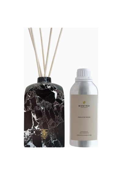 Montroi Himalayan Orchid Rosso Levanto Reed Diffuser 500ml, Lüks Oda Kokusu Oda Kokusu, Koku Giderici Diğer
