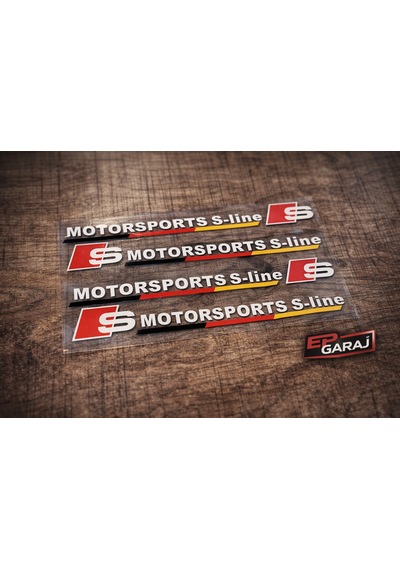 Audi Motorsports S-lıne Logo Sticker Seti 0