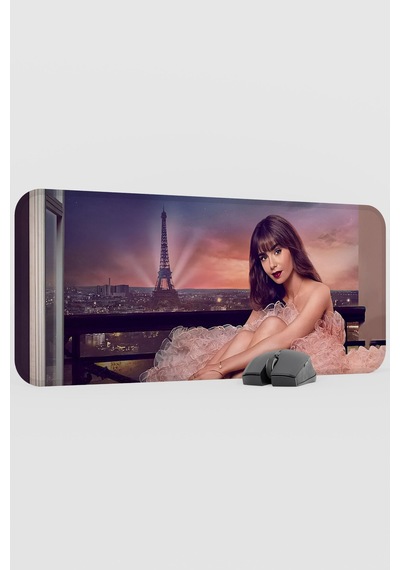Emily İn Paris V5 70x30 Xl Gaming Kauçuk Kaymaz Taban Mouse Pad Fare Altlığı