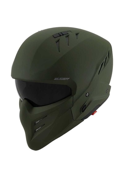Suomy Motosiklet Kaskı - Armor Kask Plaın Mat Yeşil