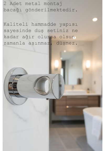 51222 Robot Duş Takımı Paslanmaz Çelik Banyo Duş Seti Siyah Krom Gold Beyaz Krom