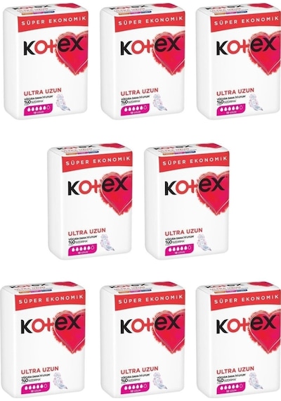 Kotex Ultra Hijyenik Ped Ultra Uzun 8 x 18'li