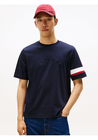 Tommy Hilfiger Erkek Insert T-shirt Lacivert