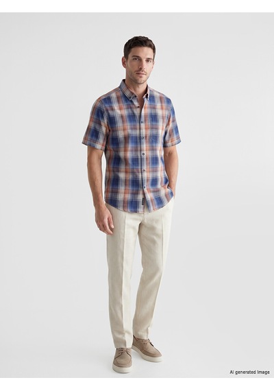 Lcwaıkıkı Classic Turuncu Regular Fit Ekose Poplin Erkek Gömlek Lcwaıkıkı Classic Turuncu Regular Fit Ekose Poplin Erkek Gömlek