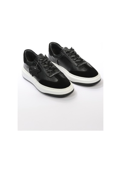 Hakiki Deri Günlük Rahat Erkek Sneaker Ayakkabı Vitre5865 001