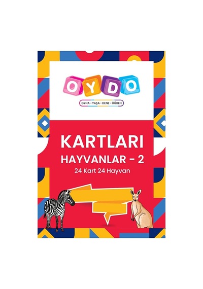 Kelime Kartları Hayvanlar 2 4 Adet