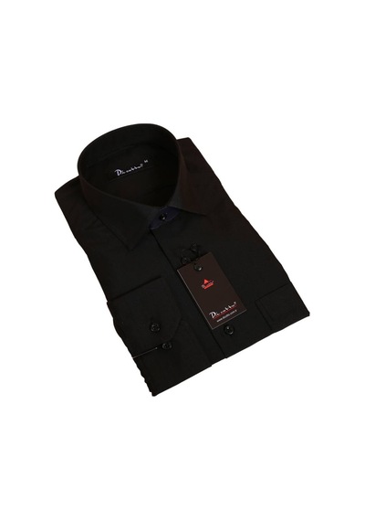 Dicotto Siyah Rahat Kesim Cepli Uzun Kol Regular Fit Erkek Gömlek - 150-20 001