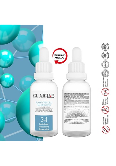 Clinic Lab Bitkisel Kök Hücre ve Somon Dna Cilt Serumu 50 ML
