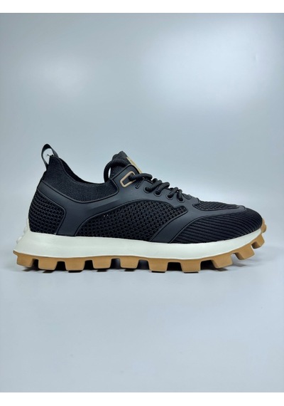 Daytex Triko Tekstil Saya Ultra Hafif Erkek Sneaker Spor Ayakkabı Siyah