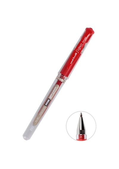 İmza Kalemi 1 Adet Uniball Signo Broad1.0 Mm Roller Pilot Kalem Um-153 Roller Uçlu Likit Mürekkepli Pilot Kalem Kırmızı